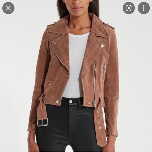 BLANK NYC Tan suede biker jacket - Picture 2 of 5